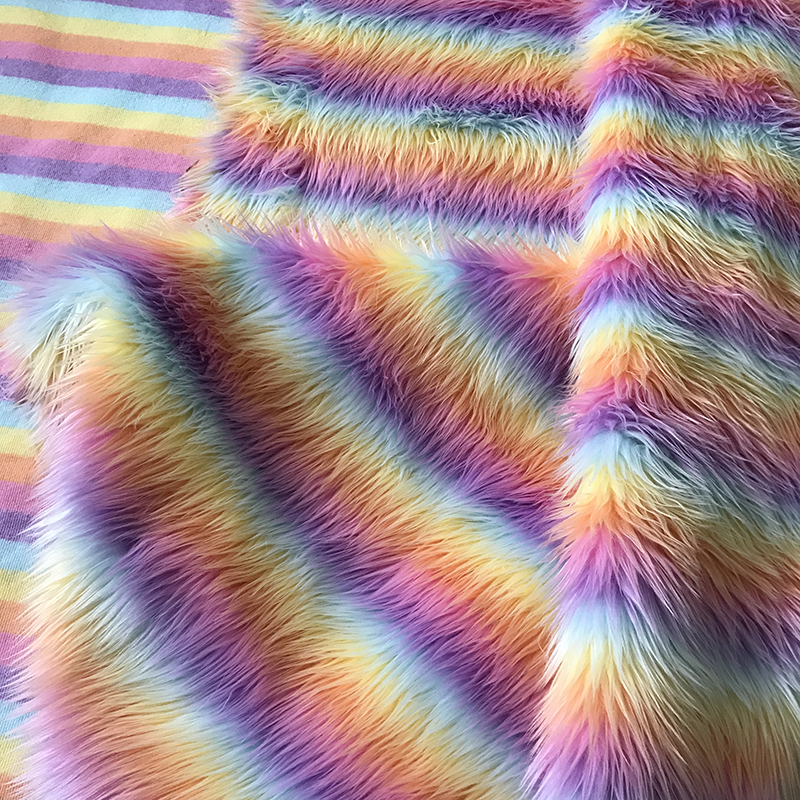 長(zhǎng)毛絨彩色漸變布藝 從演出服裝到DIY裝飾的多彩世界